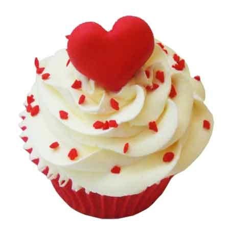 BAKERY red velvet heart cup cake